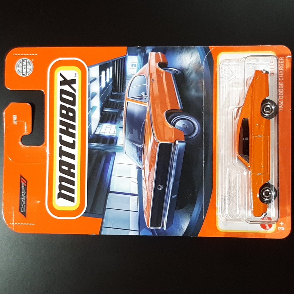 1966 Dodge Charger Orange Matchbox 2022 Showroom Collection